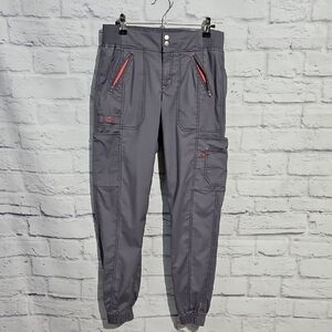 Stylish Scrub Pants Joggers with Pink Details